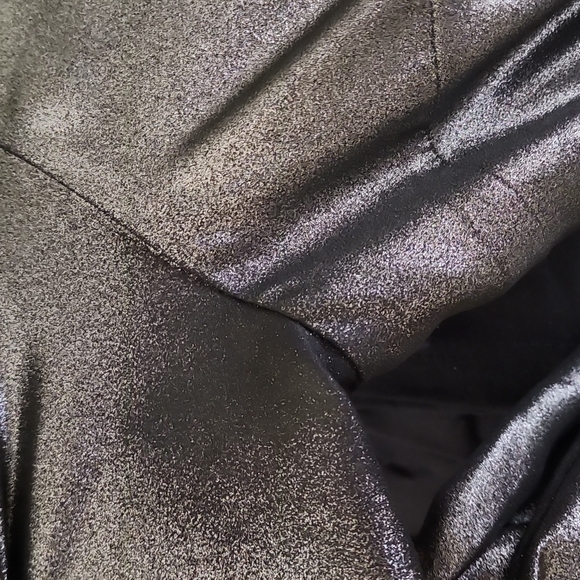 Derek Lam Collective Metallic One Shoulder Dress Sz 46 - Picture 9 of 9